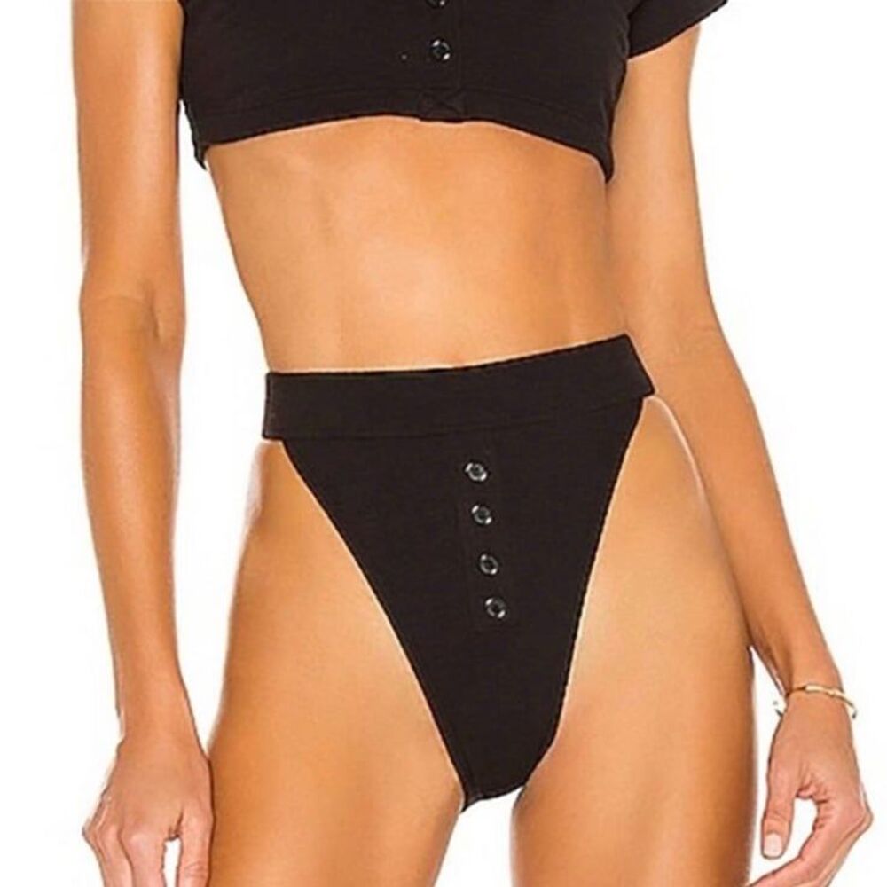 Tularosa Swim Bikini Rila Ribbed Bottoms Hi Rise Beach Pool - Picture 2 of 7